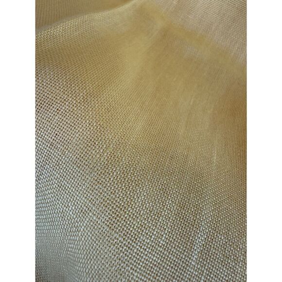 TALBOTS Irish linen 100% linen lined yellow dress ankle pants size 10 NWT - Picture 3 of 7